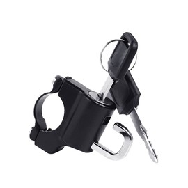 Motorcycle Handlebars Padlock Motorcycle Helmet Lock Universal Motorcycle Helmet Security Lock with Keys for Motorcycle Helmet Black