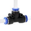 QWORK® 46-teiliges Pneumatisches Quick-Push-In-Anschlussset für 4mm/6mm/8mm-Luftschläuche - inkl. Gerade/Winkel-/T-/Splitter-Anschluss &