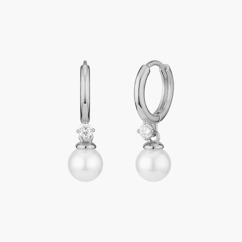 Gold&Deer 14K Goldfield Pearl Drop One-Touch Earrings Yellow Gold /