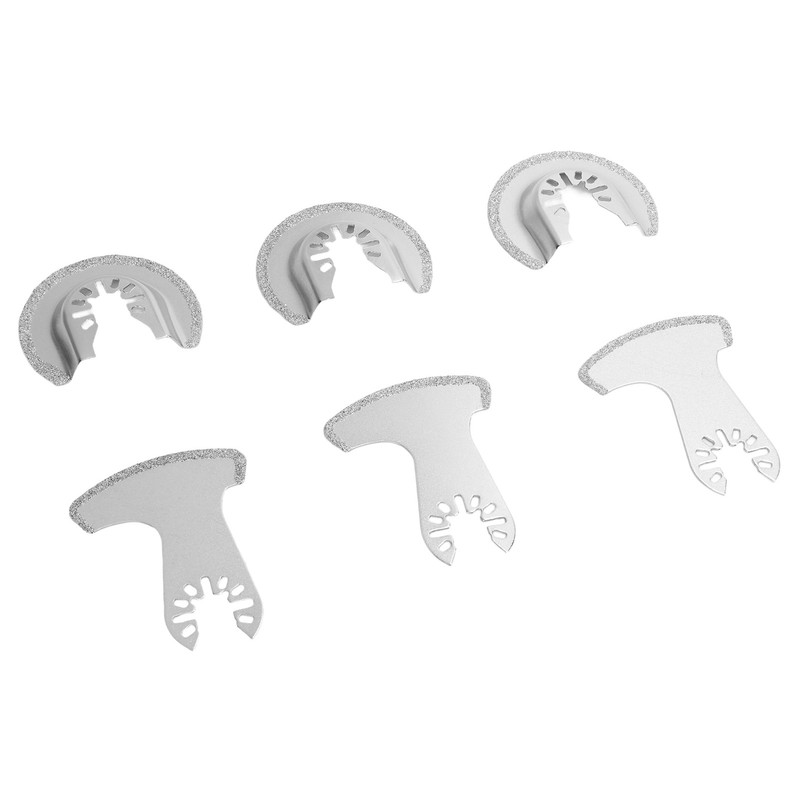 6PCS Diamond Segment Oscillating Blades Woodworking Carbide Multifunctional Saw Blade