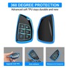 QBUC for Chevy Key Fob Cover,Soft Key Shell Case with