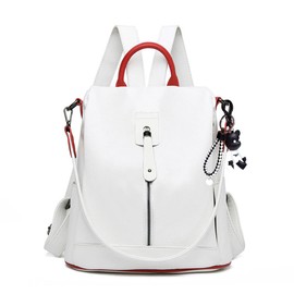BUKESIYI CCDE78158 Women's Bag Backpack Handbag Women Backpack Small Anti-Theft School Backpack Laptop Weekender PU Leather, White (not exactly white), BUKESIYI Bag