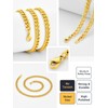 U7 Diamond Cut Miami Cuban Link Chain for Men Women