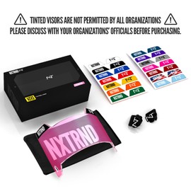 Nxtrnd VZR3 Football Visor, Curved Lens Technology, Fits Adult & Youth Football Helmets (Clear Pink)