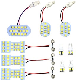 Nissan Serena C26 Series C26/FC26/NC26/FNC26 LED Room Lamp Set, NISSAN Indoor Light, 3 Chip SMD 10 Pieces/357 Routes, White, 6000K Car Specific Design, Dedicated Tools Included