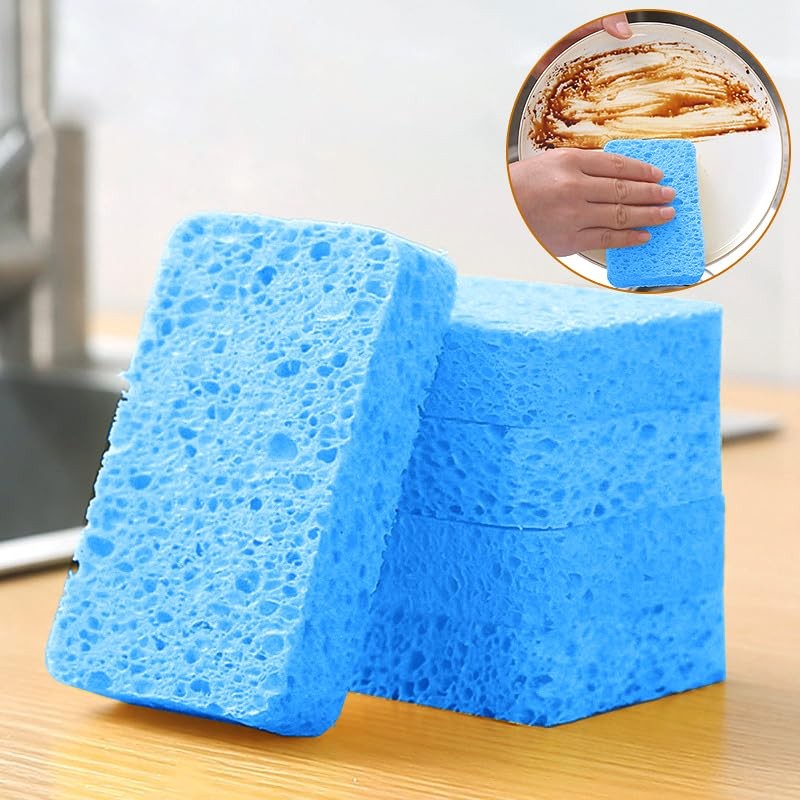 6 - Pack Non-Scratch Scrub Sponges - Sponges for Dishes