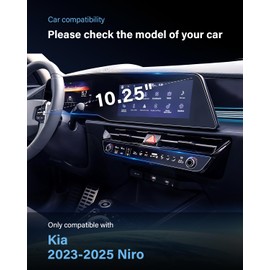For 2025 Kia Niro Screen Protector - (4PCS) 2023-2025 Niro 10.25 Inch+AC Screen Protector 2023 2024 2025 Niro Accessories Ultra-tough Screen Protector Anti Fingerprint& Scratch Navigation Dashboard