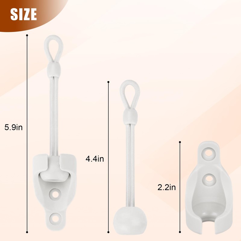 Seprochoo Replacement Shade Parts Bungee End Cap Kit, for Exterior