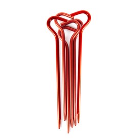 Tatonka Tent Peg Basic 19 cm (Pack of 6) Aluminium Tent Pegs Pack of 6 Red