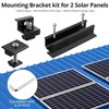Anbte 6Pcs Solar Panel Mounting Kit, Aluminium 120 mm Solar