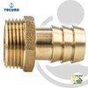 Tecuro hose nozzle (suction cup) – brass-untreated