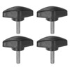 QUARKZMAN Pack of 4 T-wing Knobs Thumb Screws M5 x