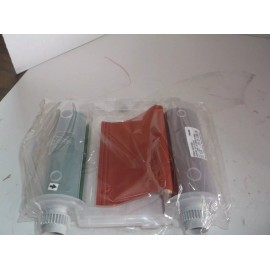 BRADY 110220 Ribbon, Red/Green, 4-1/8 In. W, 200 ft. L (I42T)