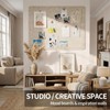 Baysola Beige Small Felt Bulletin Board for Wall 24 x