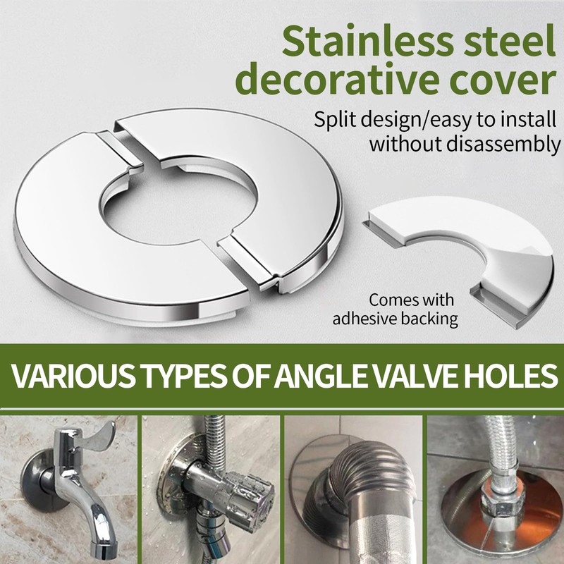 Shower Pipe Cover, 10 PCS Wall Split Pipe Holes Covers