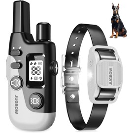 Jugbow Dog Training Collar - 4200FT Dog Collar with Remote for Small Medium Large Dogs, LED Light Electric Collar with Beep/Safe Static/Vibration Modes, IPX8 Waterproof Rechargeable E-Collar
