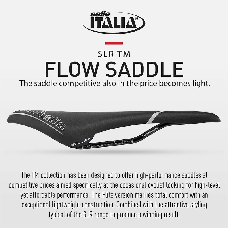 Selle Italia Unisex - Adult SLR TM Flow Saddles, Black,