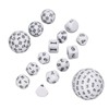 15pcs Complete Polyhedral Dice Set Acrylic D3 to D100 Spherical