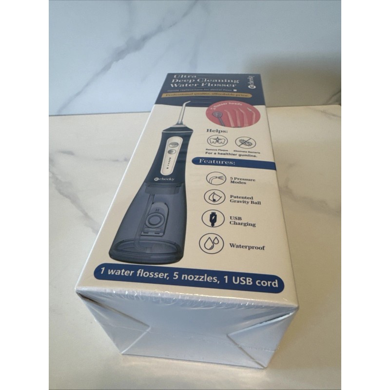 Cheeky Cordless Ultra Deep Cleaning Water Flosser 5 Floss Heads