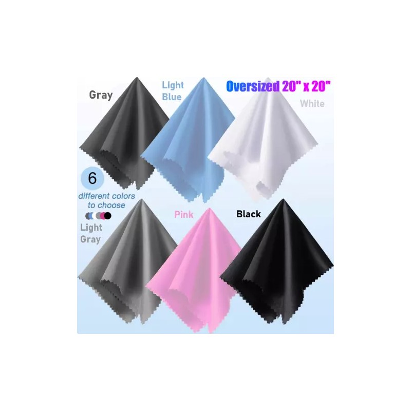 Cystal Clear Oversized Microfiber Cleaning Cloth 20" X 20" for