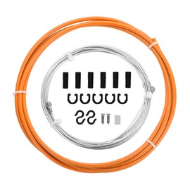 EASTERN POWER Bicycle Brake Cable & Housing, MTB Brake Cables Set, Universal Bike Brake Cables for Mountain/Road Bike, Orange