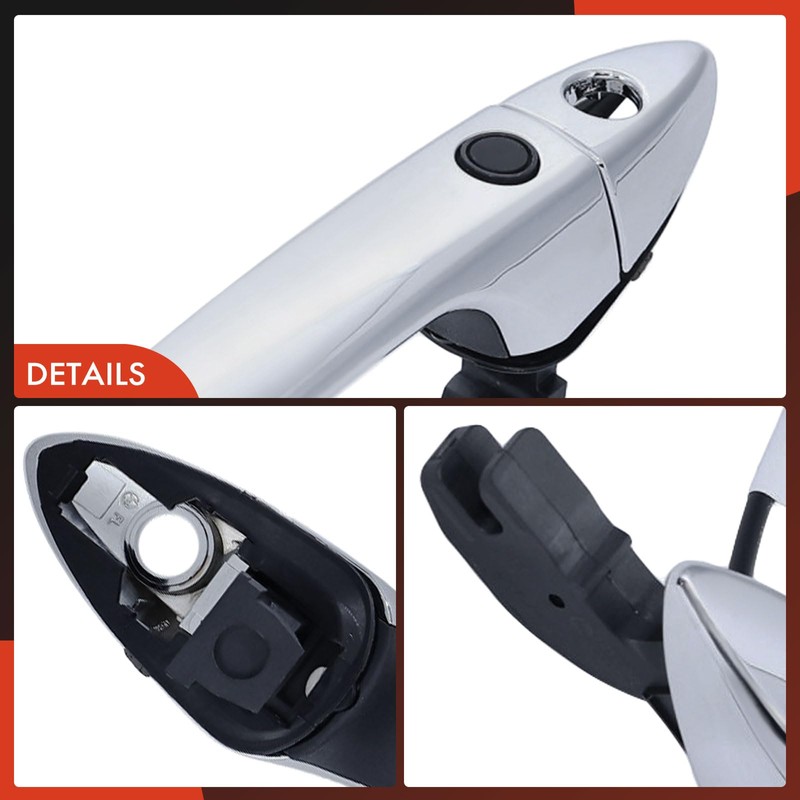 A-Premium Front Left Driver Side Exterior Door Handle with Keyhole