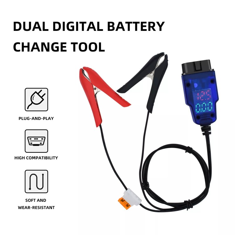 Vgate Auto Car Emergency Power Supply Battery Clip Car ECU