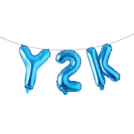 Y2K Pink Party Balloons & Decorations for Girls' Birthdays - Early 2000s Themed Party Set with Blue Balloons