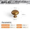 Goo-Ki 6 Pack Cabinet Knobs Antique Brass Drawer Knob Zinc