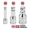 Powerbuilt 1/2-inch Drive Wobble Extension Set, 3 Piece, 1/4-inch, 3/8-inch,
