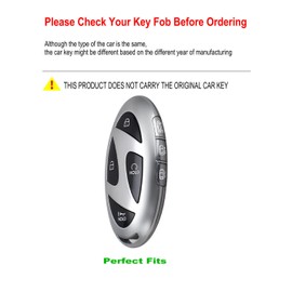YONUFI for Hyundai Key Fob Cover Case Keychain Metal Keys Holder Protector