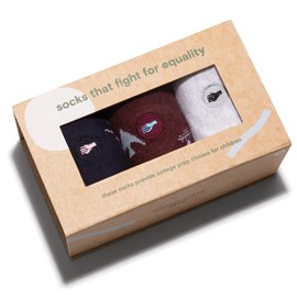 Conscious Step Men's Fair Trade Organic Cotton Crew Socks | Every Pair Helps Support our Partner National Urban League