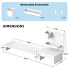 AFOOYO Pegboard Monitor Stand Riser,Computer Monitor Stand with 2 Hooks