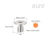 METALLIXITY Flat Head Countersunk Machine Screws, (M3x6mm) 40Pcs, 304 Stainless