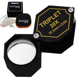 TEKCOPLUS Folding Magnification Magnifier Jewelry Loupe for Optical Glass Watchmaking Coin Stamp Jewelry Loupe