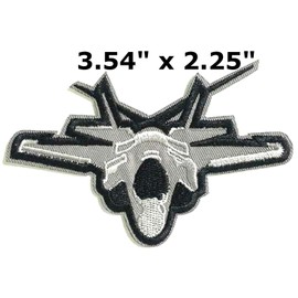 F-14 Fighter Plane Patch Iron-on Embroidered Applique for Clothing Vest, Sew-on Decorative Embroidery, Badge Emblem, Military, Air Force Patches