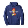 Merry Foxmas Pullover Hoodie with Fox