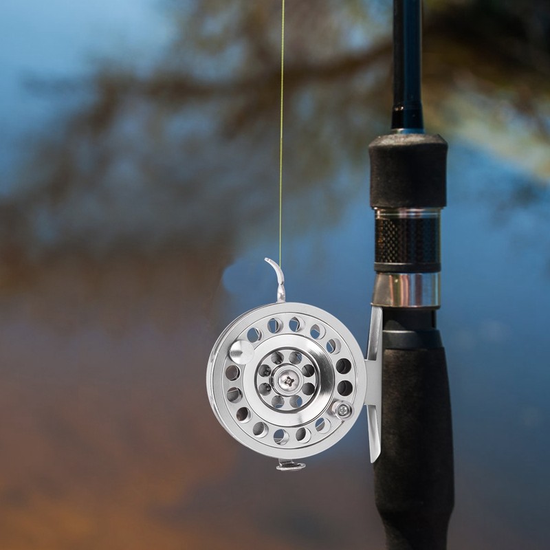 Outdoor Metal Ice Fishing Rod Front Wheel Right Hand Reel