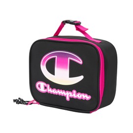 Champion Kids Lunch Kit, Black/Fuchsia, Youth Size