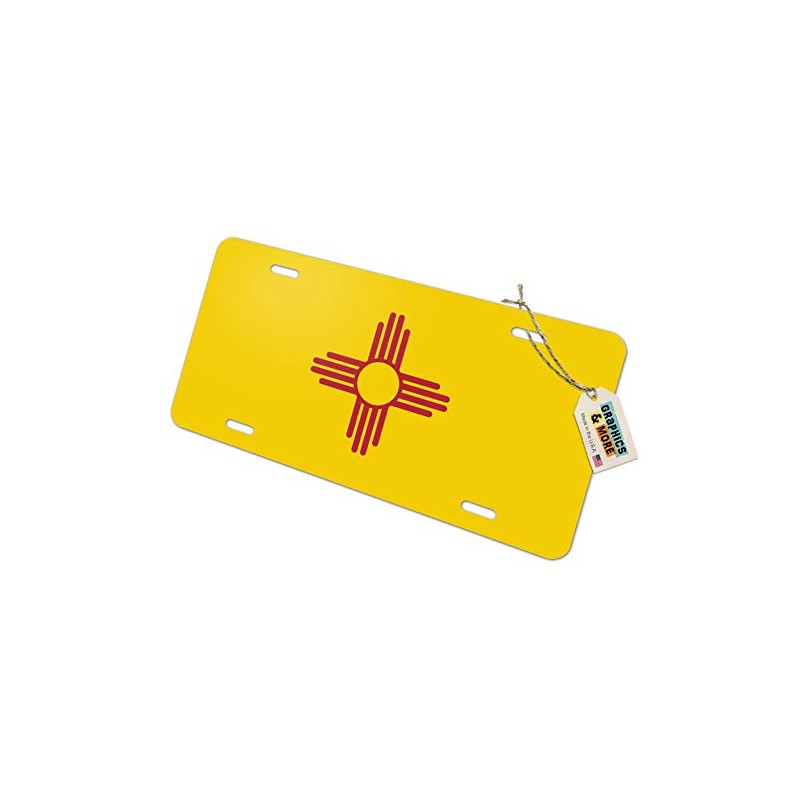 GRAPHICS & MORE New Mexico State Flag Novelty Metal Vanity