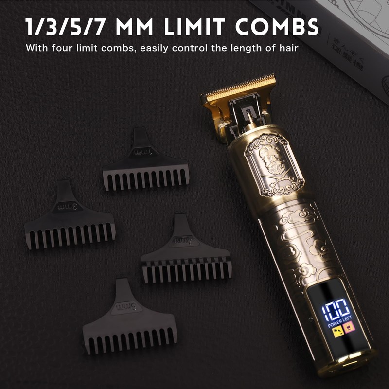 Ufree Professional Beard Trimmer for Men, Zero Gapped T-Blade Hair