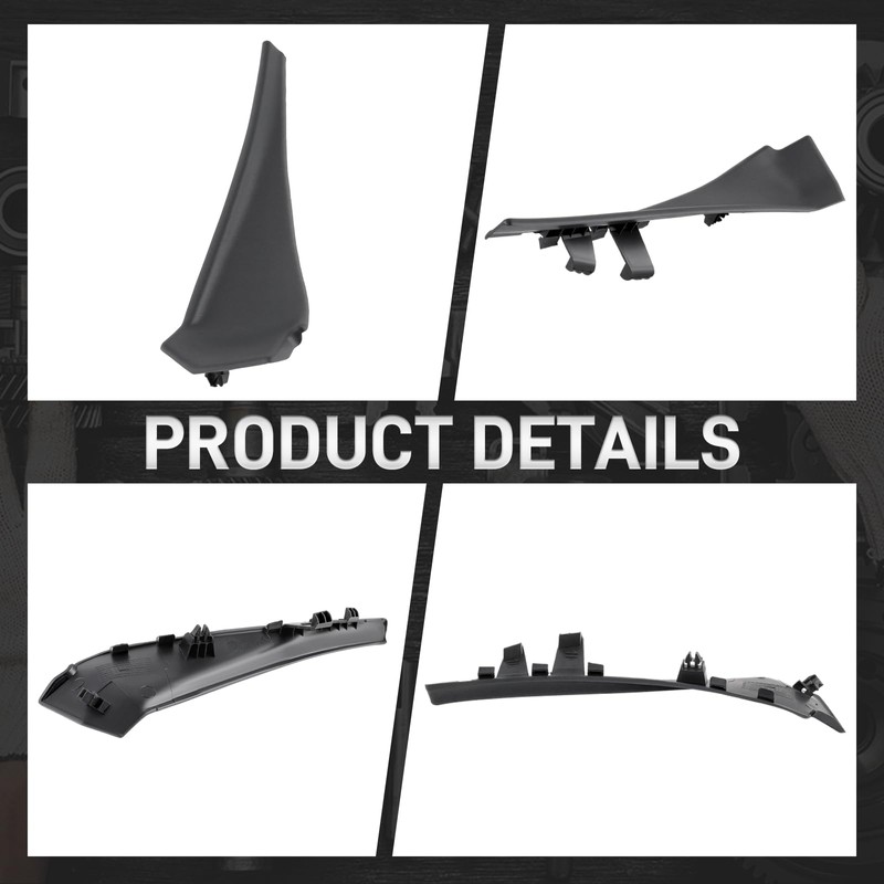 CARBBIA 2Pcs Windshield Wiper Cowl Cover Front Left and Right