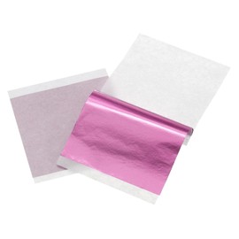 uxcell 100pcs Leaf Sheets, 3.5" x 3.5" Foil Sheets Paper Sheets for DIY Crafts Painting Nails Resin Furniture Decoration(Dark Rose Red)