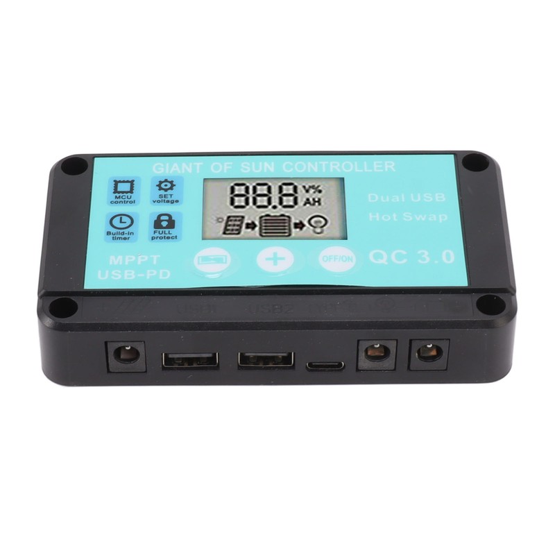Solar Charge Controller Dual USB Output Fast Charging Solar Panel