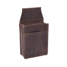 Menzo Genuine Leather Waiter's Bag Holster Holster for Men and Women (Marrone), Brown, Compact