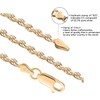 Savlano 18K Gold Plated 925 Sterling Silver 3mm Solid Italian