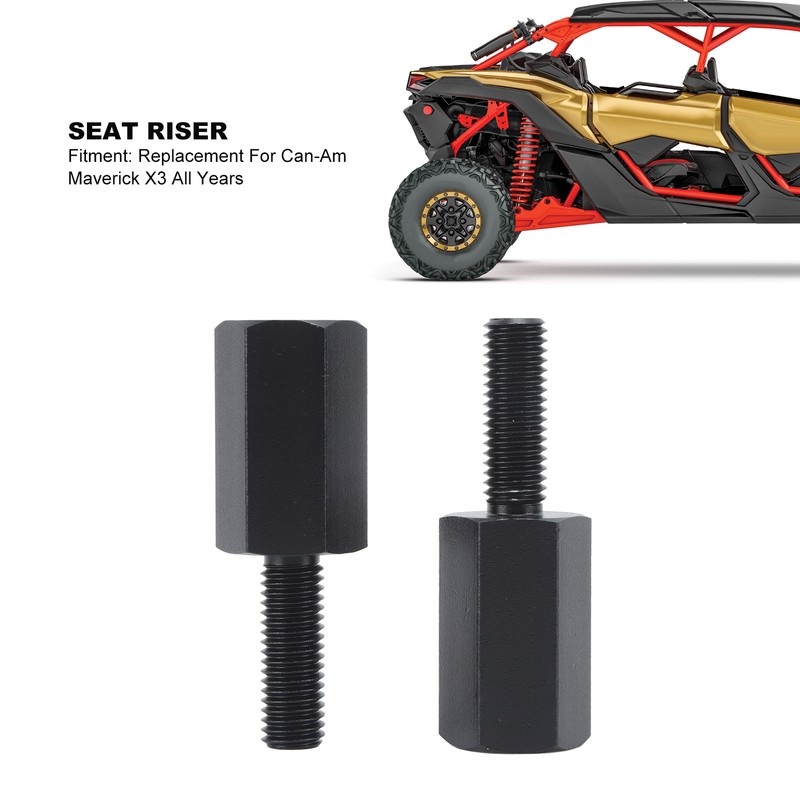 2Pcs Seat Riser 2 Inch UTV Upright Seating Position Lifter