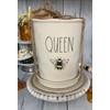 Rae Dunn Queen BEE Planter Large - Ceramic - 7
