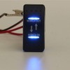 Mintice™ Car Vehicle 12V 20A Blue LED Light Rocker Toggle