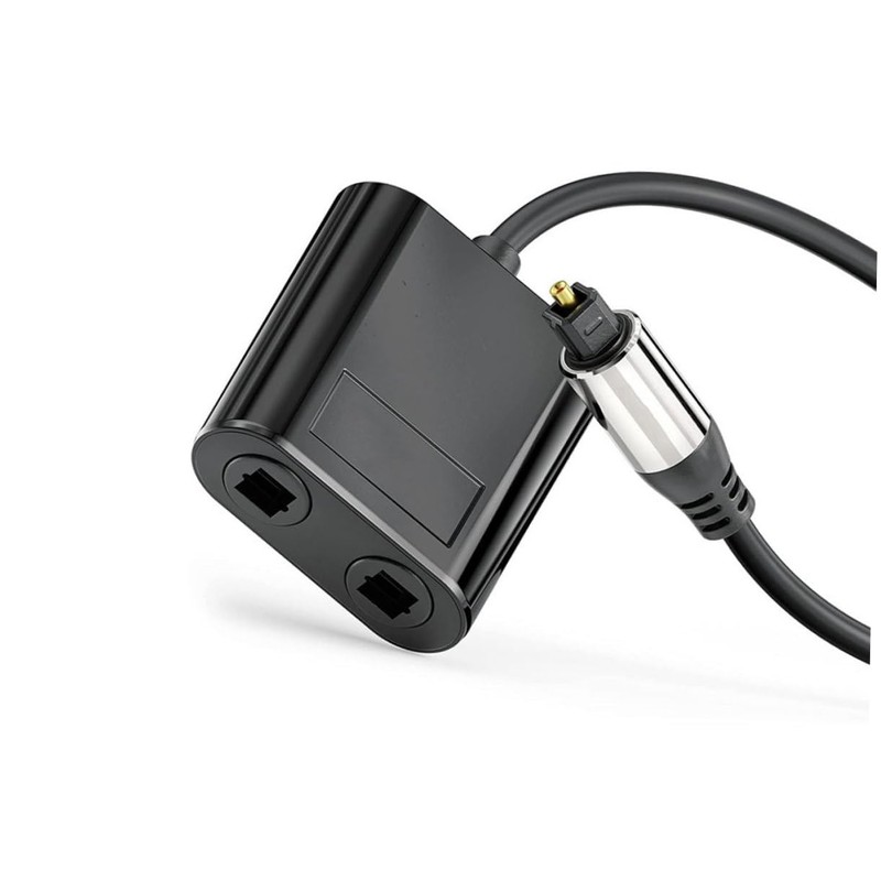SHINEOFI Convenient Audio Splitter Out Optical Fiber Connector for Home